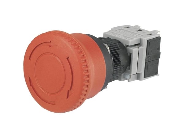 TRU COMPONENTS LAS1-BY-11TSB Nødstopknap 250 V/AC 3 A 1 x brydekontakt, 1 x sluttekontakt IP40 1 stk 1 stk