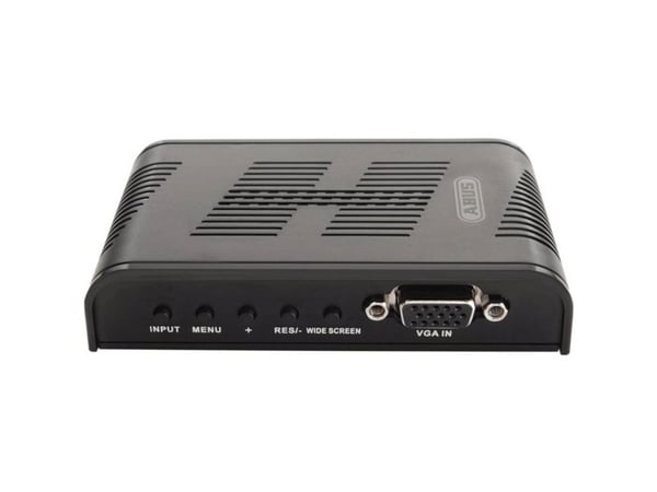 ABUS TVAC20001, Svart, 1600 x 1200 piksler, NTSC, PAL, Composite + S-Video, VGA, 12 V