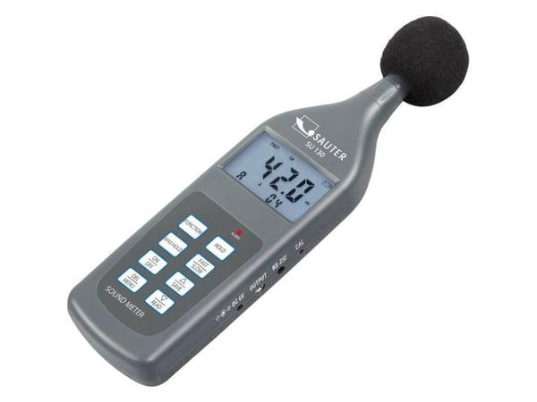 Sauter lydnivå-måleapparat datalogger SU 130, 30–130 dB, 20 Hz–12500 Hz, RS232