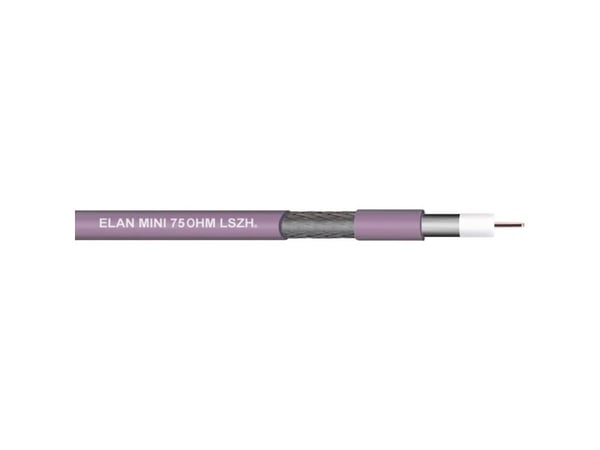 ELAN 70I132 Koaksiaalikaapeli Ulkohalkaisija: 2,80 mm 75 Ω Valkoinen 10 m