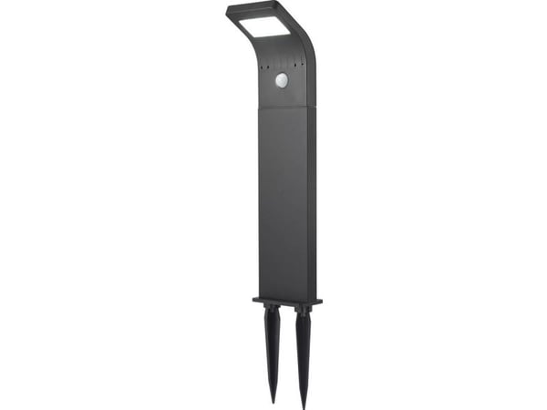 Sygonix SY-4677494 LED utendørs standerlampe med bevegelsessensor LED (RGB) 1,2 W svart
