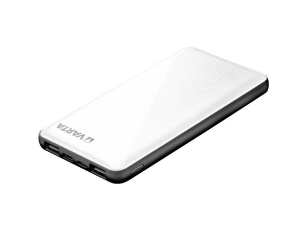 Varta Energy - Strømbank - 10000 mAh - 37 Wh - 15 watt - 3 utgangskontakter (2 x USB, USB-C)