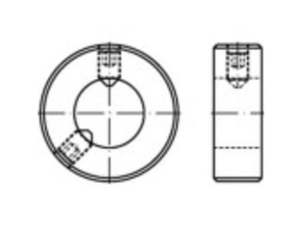 TOOLCRAFT akselringer utvendig diameter 140 mm M16 DIN 703 stål 1 stk