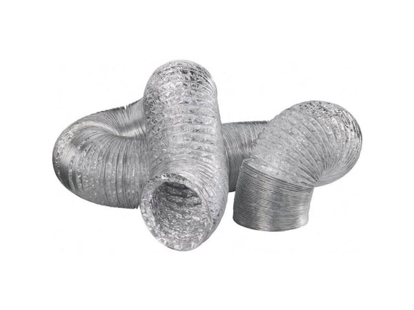 Wallair N55878 fleksibelt ventilasjonsrør i aluminium (Ø x L) 10,2 cm x 10 m sølv