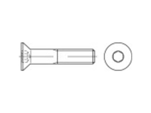 TOOLCRAFT försänkta skruvar M3 16 mm DIN 7991 rostfritt stål 100 st