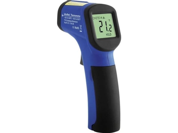 TFA Dostmann ScanTemp 330 infrarødt termometer kalibrert (ISO) optikk 12:1 -50 til +330 °C