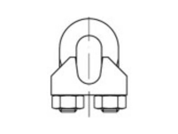 Wireklemme 6,5 mm M5 stål galvanisert TOOLCRAFT 112508 (100 stk.)
