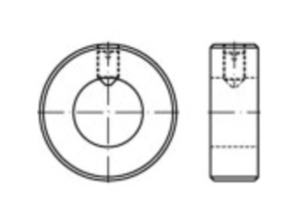TOOLCRAFT 112493 akselhylse Utvendig diameter: 56 mm M8 DIN 705 stål galvanisert 5 stk