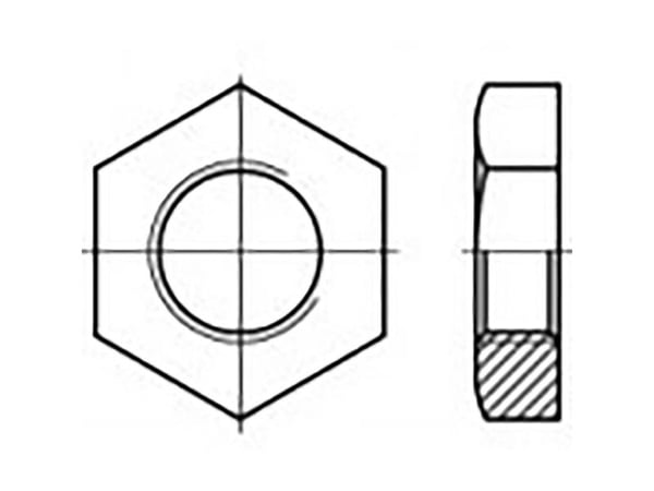 TOOLCRAFT TO-6854616 rørmuttere 1/4" DIN 431 messing - 50 stk