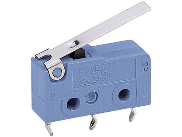 Marquardt 1050.7202 Mikrokontakti 1050.7202 250 V/AC 5 A 1 x On/(On) painikkeen pää 1 kpl