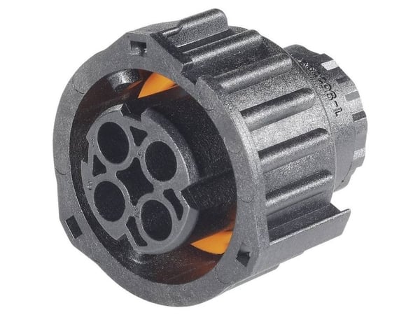 TE Connectivity rundkontakt 1-968968-3 tilkobling, rett samlet polantall: 2, serie (rundkontaktforbindelse): DIN 72585, 1 stk
