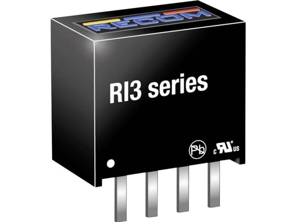 RECOM RI3-2405S DC/DC-omvandlare, print 600 mA 3 W, antal utgångar: 1