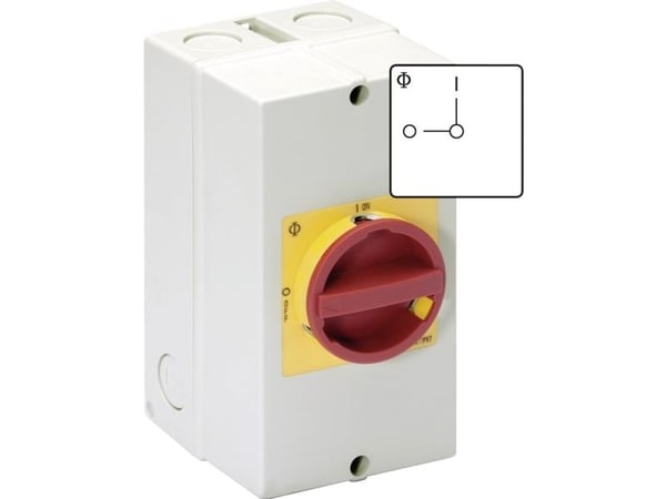 Kraus &amp; Naimer KG32.T203/40.KL51V Korjauskosketin lukittava 32 A 1 x 90 ° Punainen, keltainen 1 kpl 1 kpl