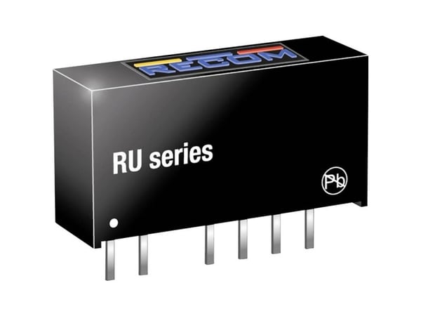 RECOM RU-050505 DC/DC-muunnin, tulostus 100 mA 1 W Lähtöjen määrä: 2 x