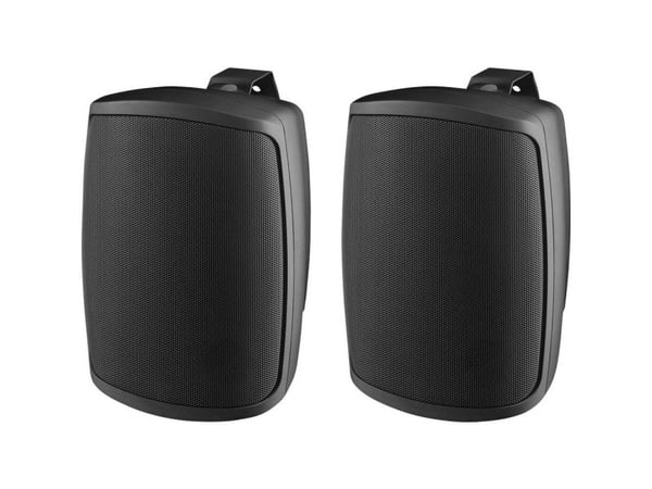 Monacor WALL-04T/SW ELA-vegg-høyttaler 2 W svart, 1 par