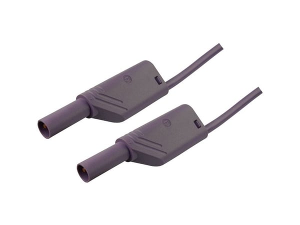 SKS Hirschmann MLS WS 200/2,5 Säkerhetsprovledning [Lamellanslutning 4 mm - Lamellanslutning 4 mm] 2,00 m Violett 1 st