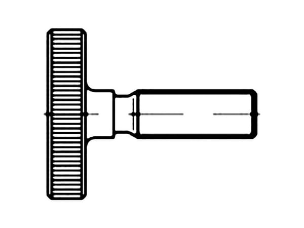 TOOLCRAFT 112083 Fingerskruer M6 12 mm DIN 653 Stål 25 stk