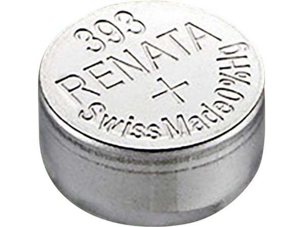Renata knappcellebatteri 393 1,55 V (1 stk) 80 mAh Sølvoxid SR48 kompatibel courant fort