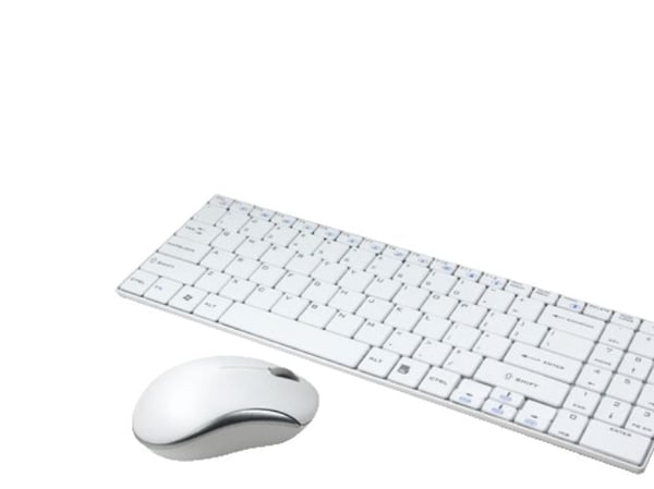 LogiLink ID0109, Fullstor (100 %), Trådlös, RF Trådlös, Vit, Mus inkluderad