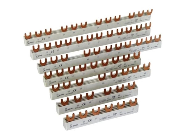 Eaton kopplingsskena EVG-2PHAS/6MODUL 2P 63A 10mm2 gaffel 215642