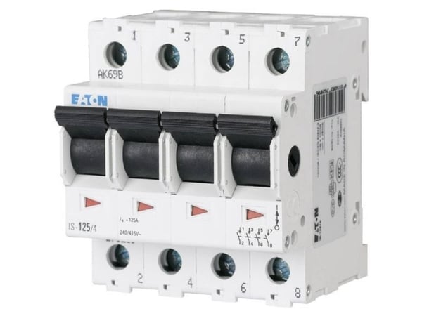 Eaton-pääkytkin 4-napainen 25 A 4 NC-kosketinta, 4 NO-kosketinta 240 V/AC 276265 (276265)
