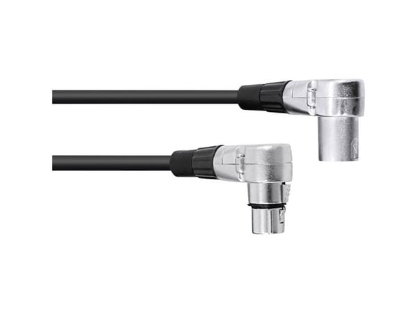 Omnitronic 30220630, XLR (3-pin), Hankjønn, XLR (3-pin), Hunkjønn, 1,5 m, Svart