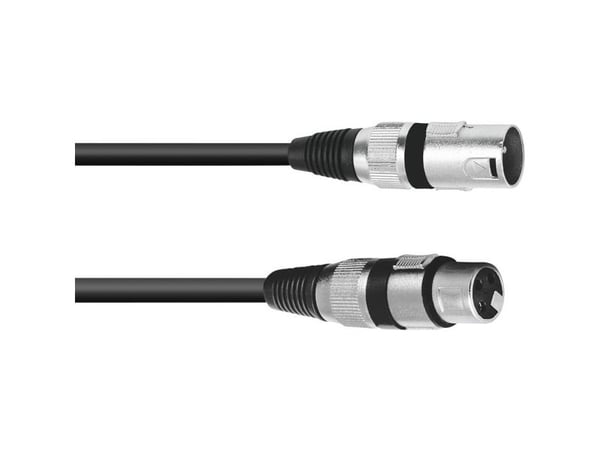 Omnitronic 3022057N, XLR (3-pin), Hankjønn, XLR (3-pin), Hunkjønn, 15 m, Svart