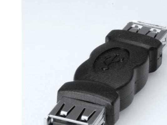 ROLINE USB 2.0 Gender Changer, Type A F/F, Musta