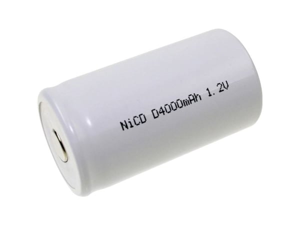 Mexcel D-D4000H spesialbatteri R20 (D) tåler høy temperatur Flat-Top NiCd 1,2 V 4000 mAh 1 stk