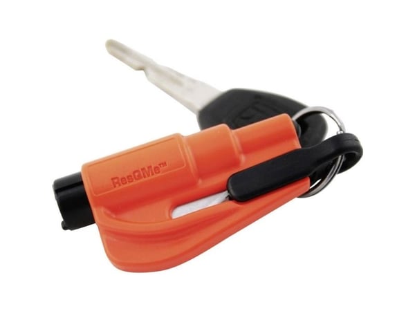 resqme 310133 redningsverktøy sikkerhetsverktøy selekniv, rutehammer (76 x 17 x 32 mm) 1 stk
