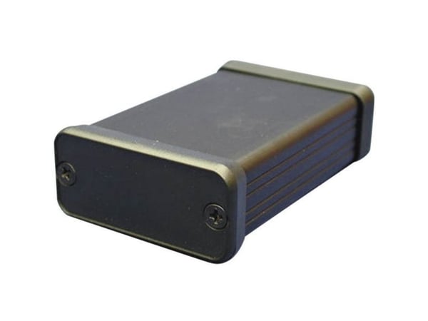 Hammond Electronics 1455T1601BK profilkabinett 163 x 160 x 51,5 mm aluminium svart 1 stk
