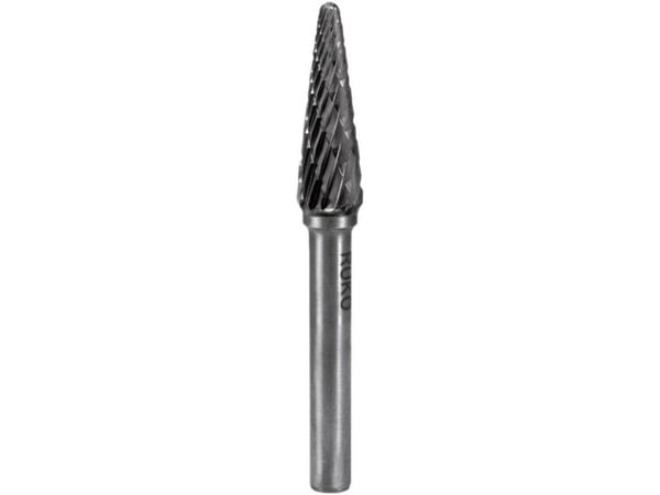 RUKO 116233 fræserfeste hardmetall kjegle 6 mm arbeidelengde 18 mm skaftdiameter 6 mm