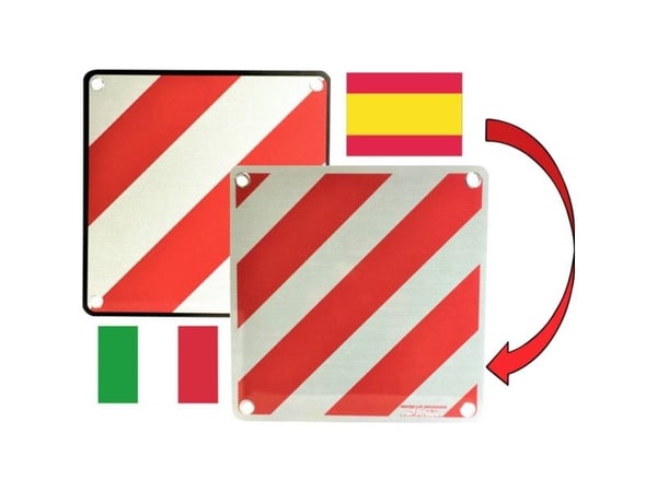 IWH 97605 Advarselsskilt 2in1 for Spania og Italia Advarselsskilt (L x B) 50 cm x 50 cm