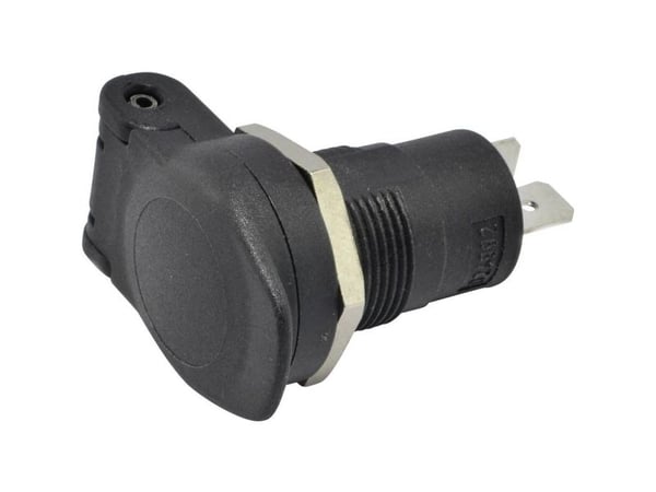Pistorasia Vakiopistorasia (ISO4165) BAAS SD22 12/24 V 16 A 6,3 mm litteä pistotulppa