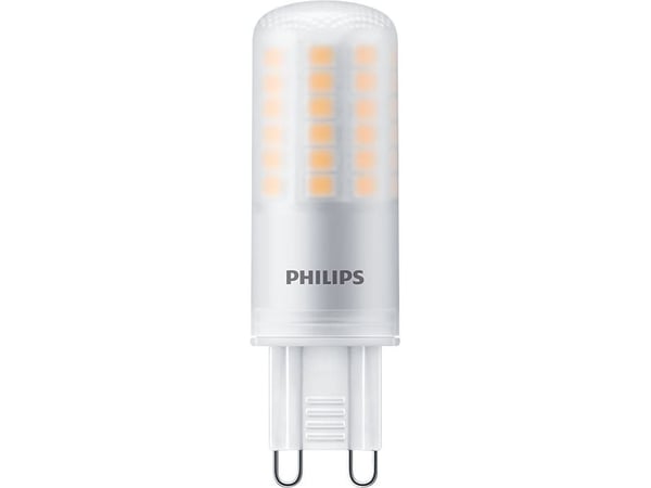 Philips - LED-lyspære - form: kapsel - G9 - 4.8 W (ekvivalent 60 W) - klasse E - varmt hvitt lys - 2700 K
