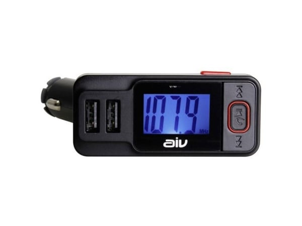 FM-sender AIV FMT-719 BT-RDS m. handsfree + fjernkontroll