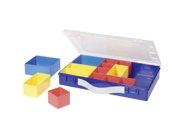 Hünersdorff sortimentskoffert 332 x 232 x 55 mm antall rom: 14 variabel inndeling 1 stk