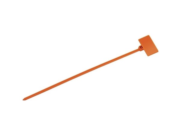 TRU COMPONENTS TC-6646452 Nahkamerkintä Kohokuvioitu pinta: 20 x 13 mm Oranssi 100 kpl