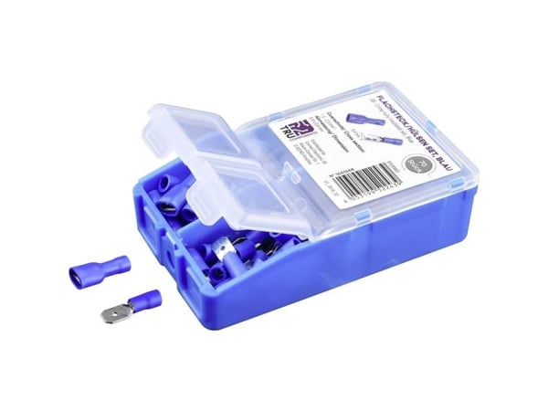 TRU COMPONENTS TC-6646672 Klemmeforbindelsesstykker-sortiment 1.5 mm² 2.5 mm² Blå 140 stk