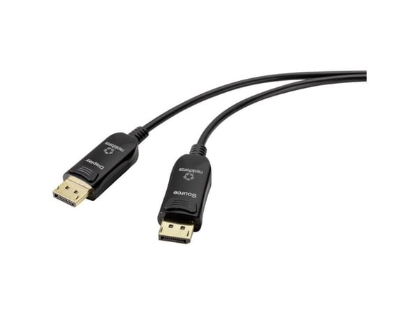 Renkforce RF-4598018, 15 m, DisplayPort, DisplayPort, Hankjønn, Hankjønn, 7680 x 4320 piksler