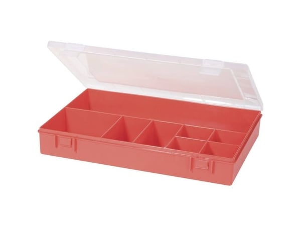 Hünersdorff sortimentskasse (L x B x H) 335 x 225 x 55 mm antall rom: 8 fast inndeling 1 stk