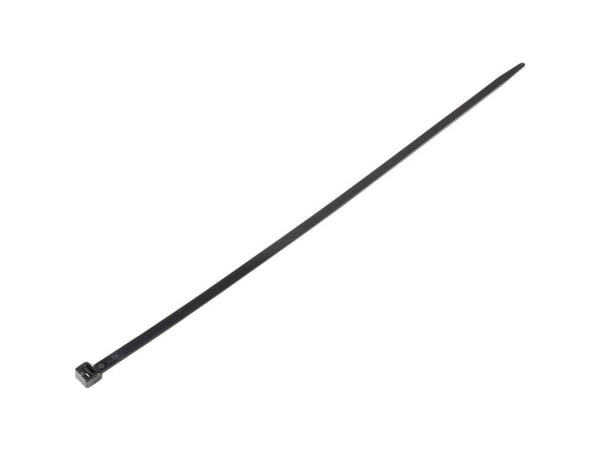 Conrad TC-6645820, Tikasmallinen johdinside, musta, 450 mm, 8 mm, 100 kpl