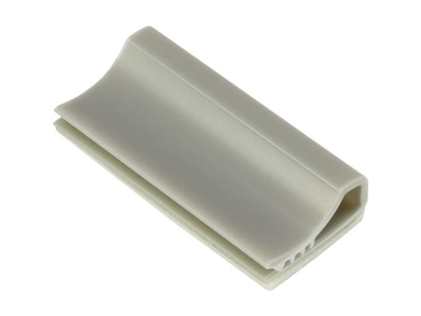 TRU COMPONENTS Kiinnityspistorasia TC-6645732 Litteälle nauhakaapelille Vaaleanharmaa 100 kpl