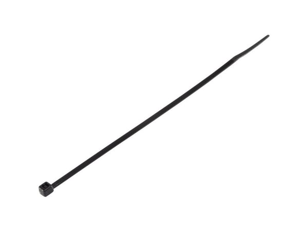 Conrad TC-6645792, Helmipintainen johdinside, Musta, 2,5 mm, 100 kpl