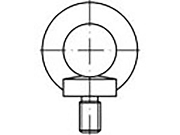 TOOLCRAFT TO-6855678 ringskruer M6 DIN 580 - stål galvanisert 25 stk