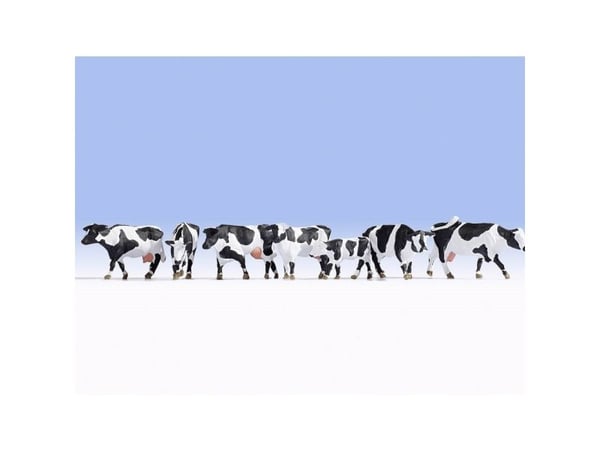 NOCH Cows, HO (1:87), Sort, Hvit