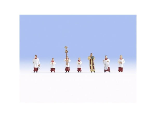 NOCH Priest and Altar Servers, HO (1:87), Rød, Hvit