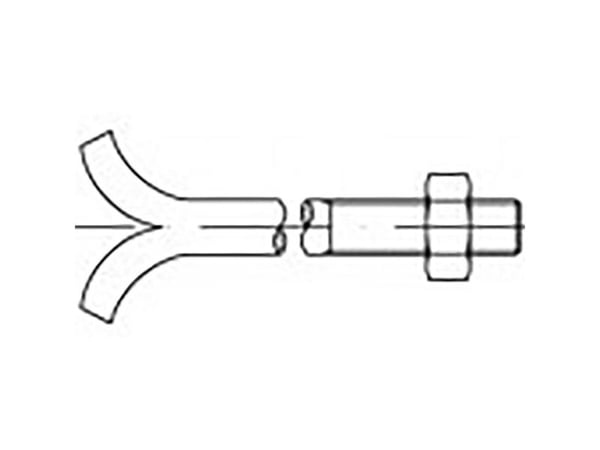 TOOLCRAFT TO-6855315 stenskruer M20 220 mm DIN 529 stål galvanisert 10 stk