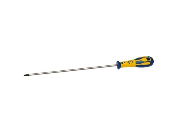 C.K. Werkstatt kryssspor skrutrekker PZ 1 klingelengde 250 mm DIN ISO 8765 (T49113-1250)