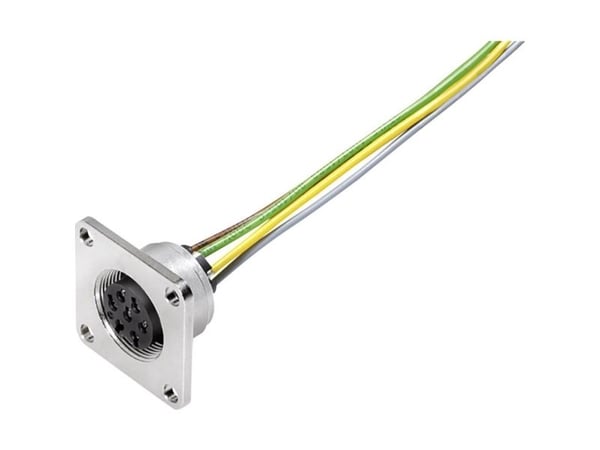 BINDER 09 0174 320 08, 5 A, 100 V, Hunstik, metallinen, IP67